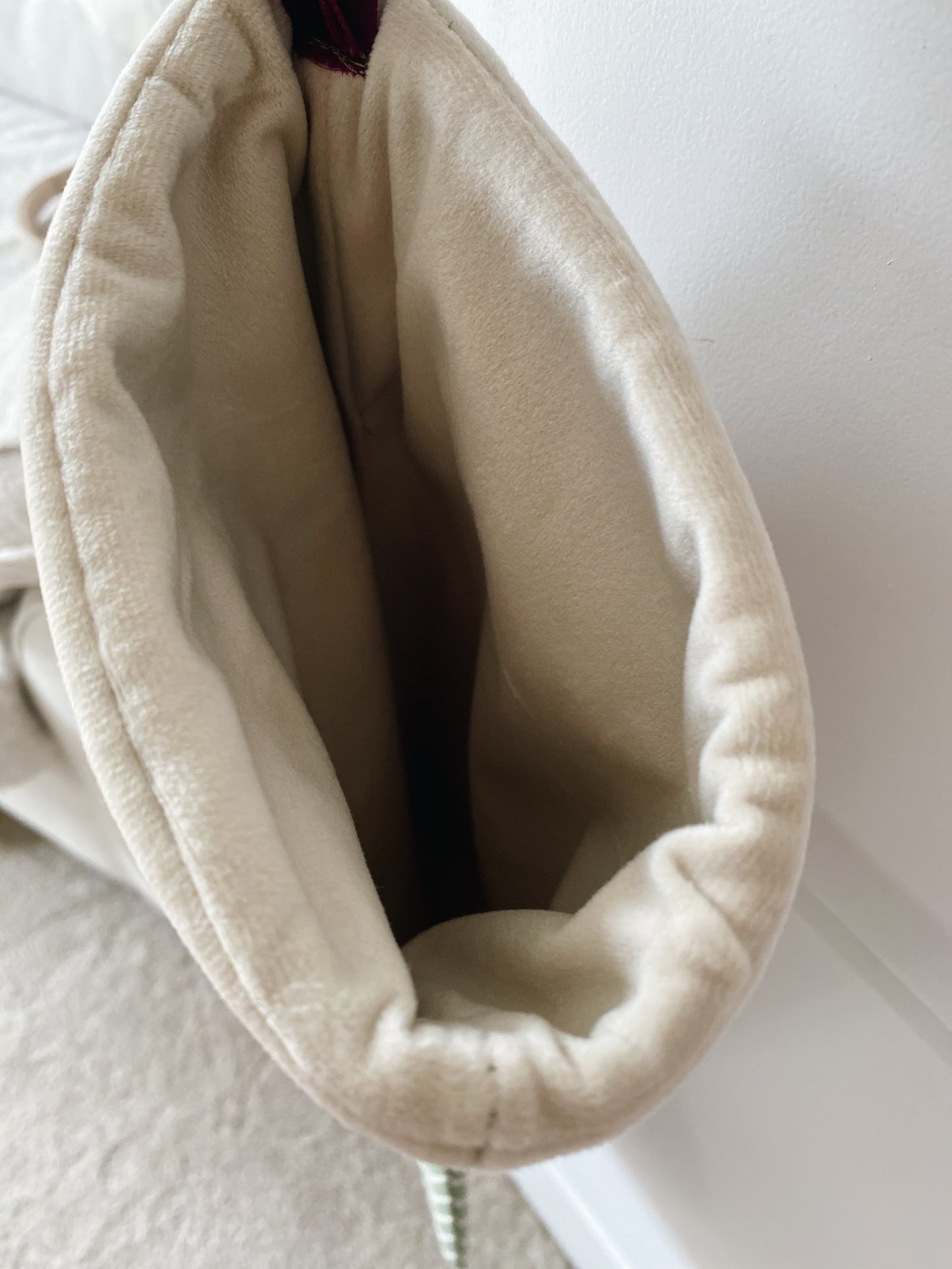 The Valerie Luxury Velvet-Lined Christmas Stocking