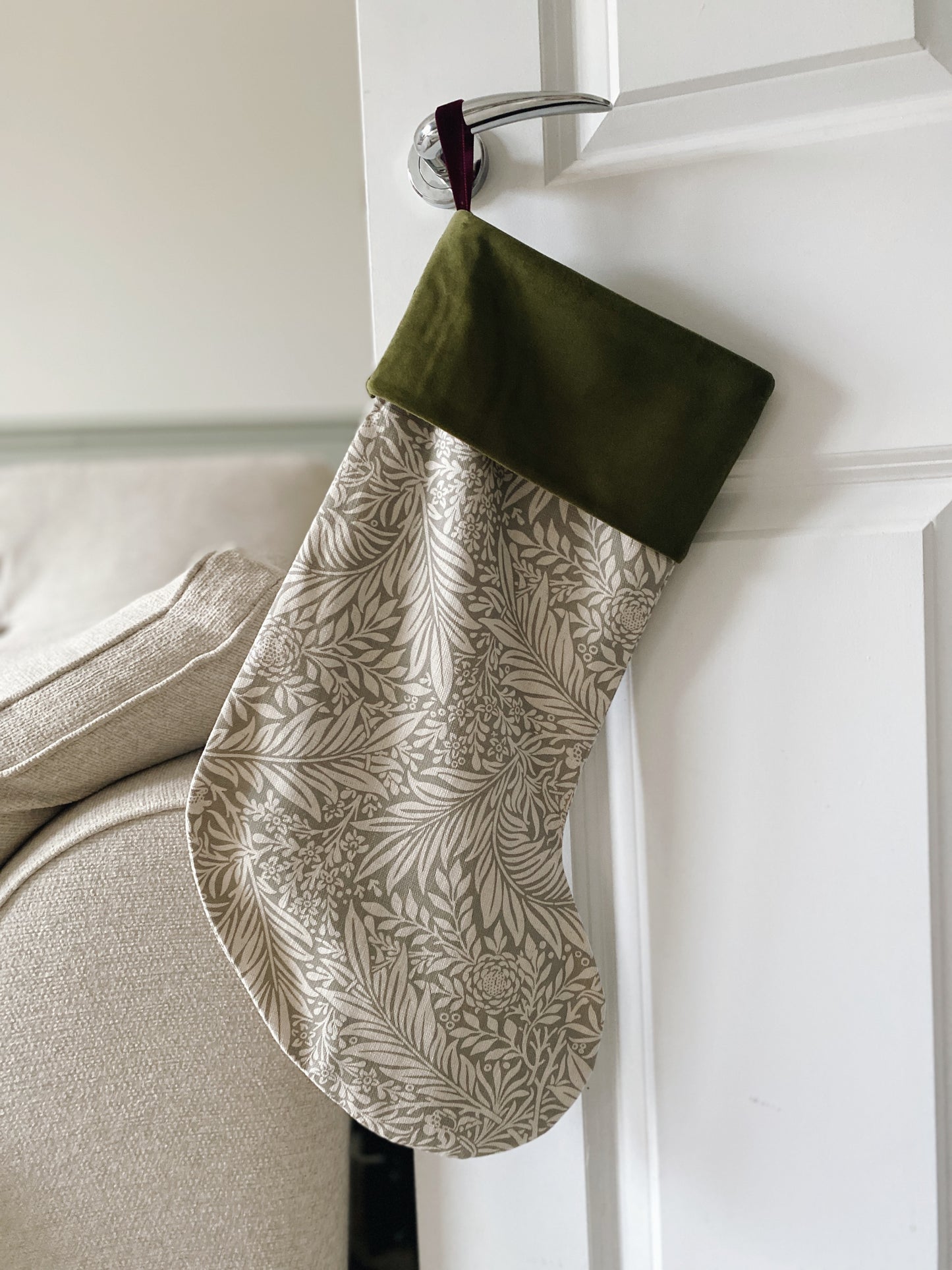 Personalised Delilah Luxury Velvet-Lined Christmas Stocking