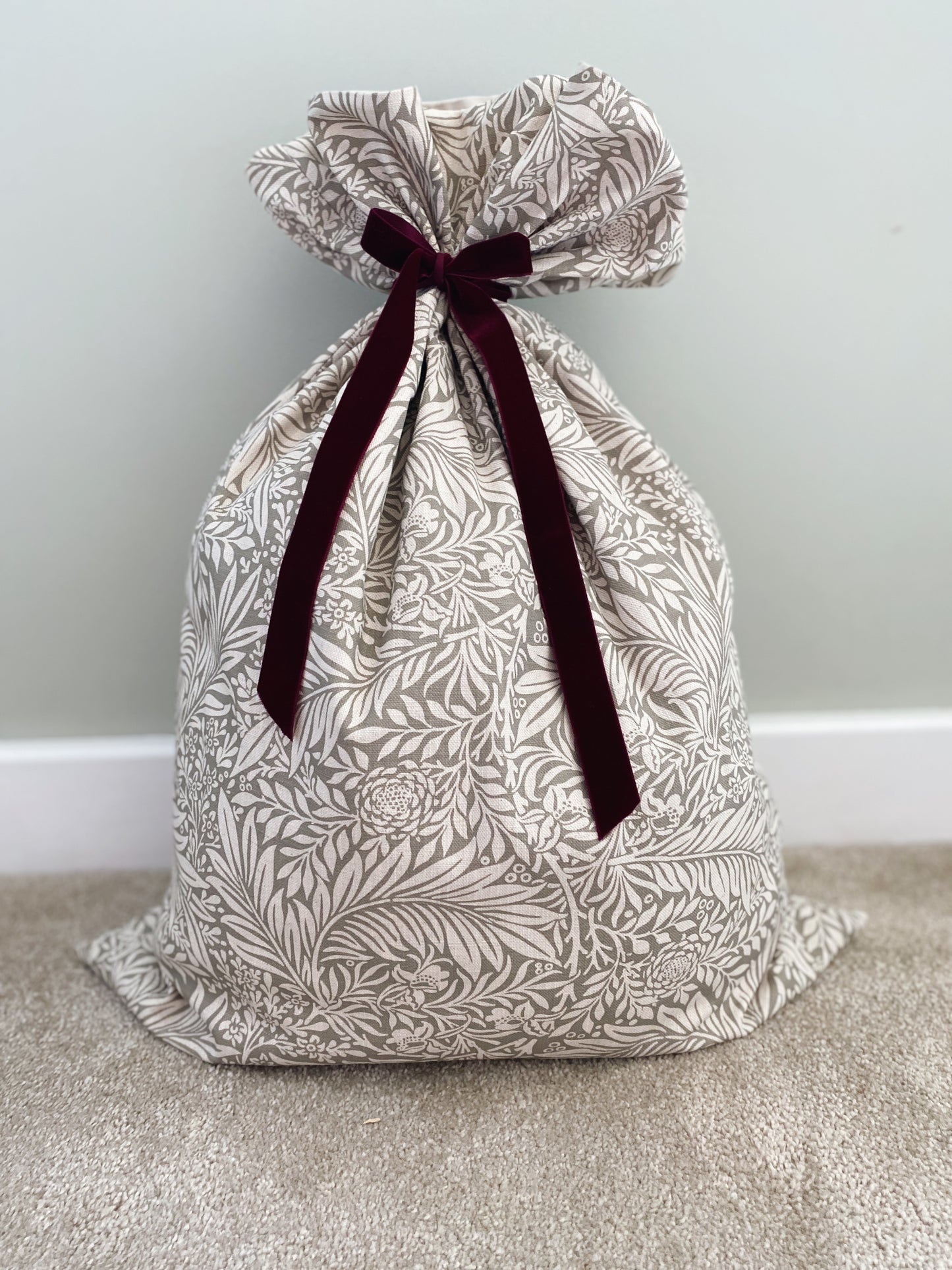 The Delilah Luxury Velvet-Lined Christmas Santa Sack