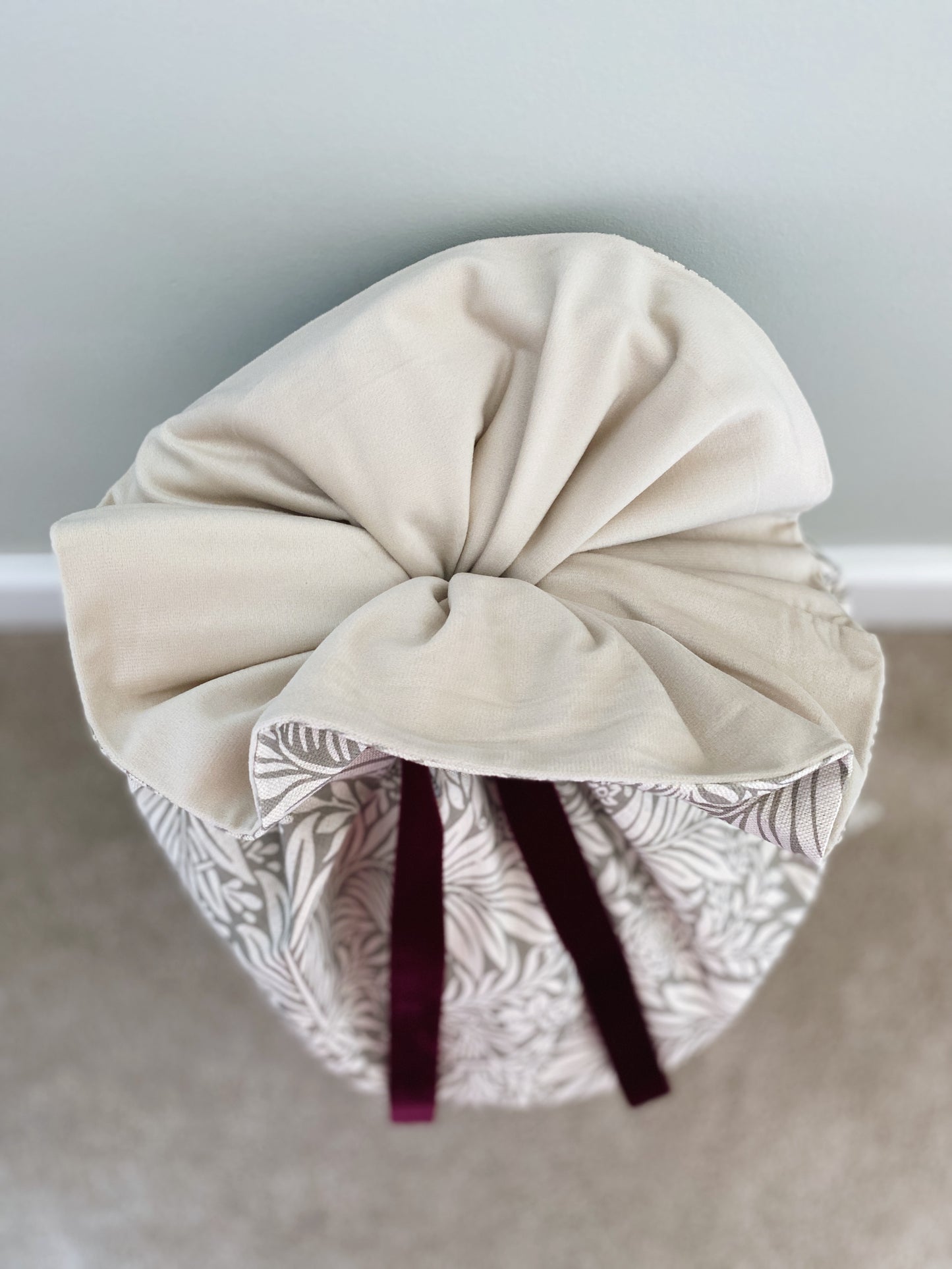 The Delilah Luxury Velvet-Lined Christmas Santa Sack