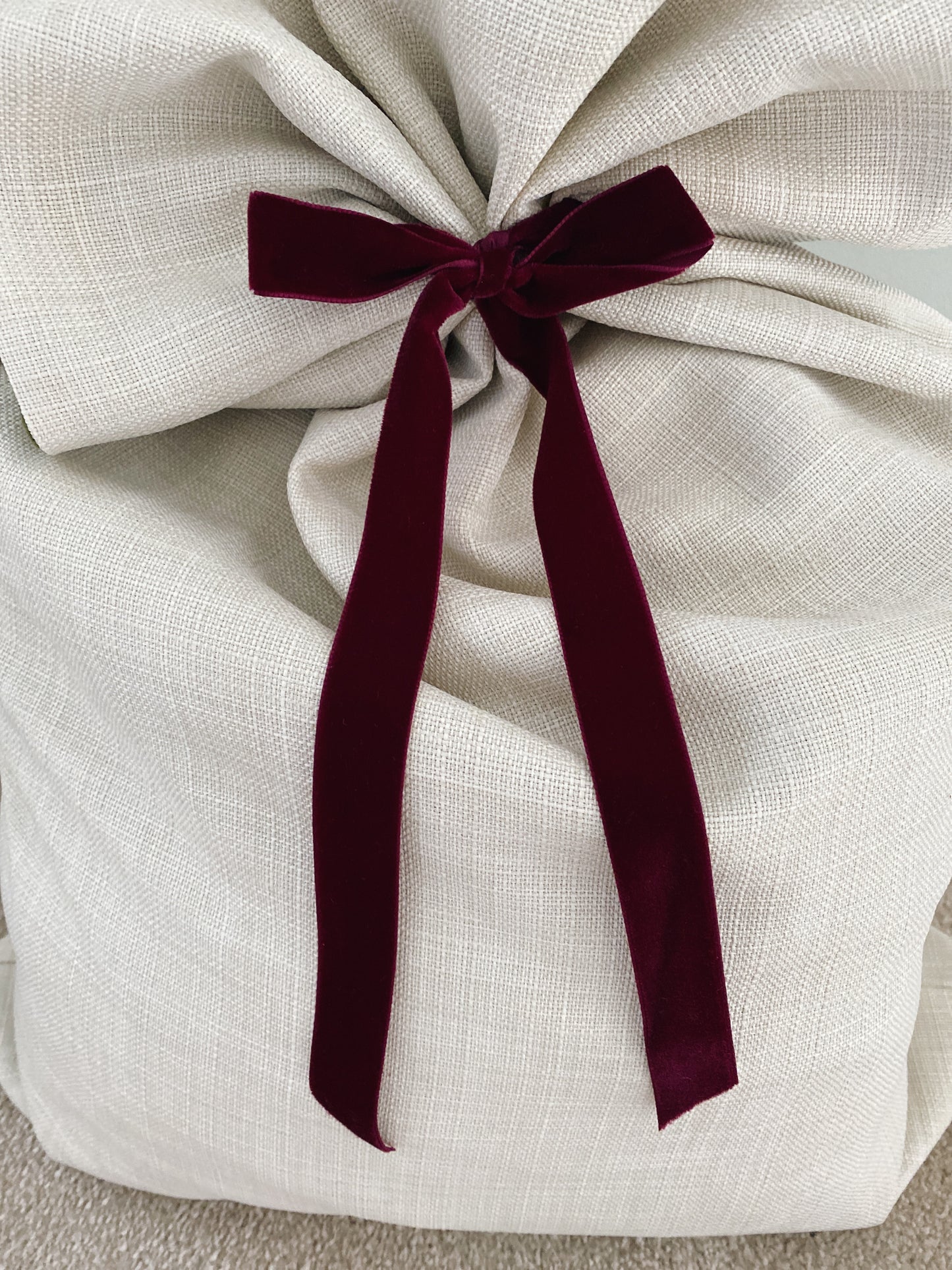 The Luna Luxury Velvet-Lined Christmas Santa Sack