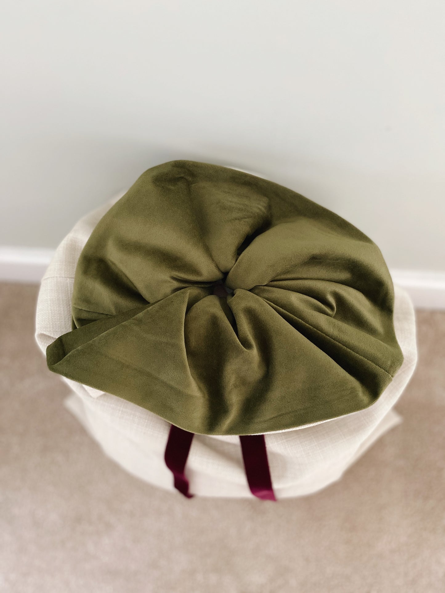 The Luna Luxury Velvet-Lined Christmas Santa Sack