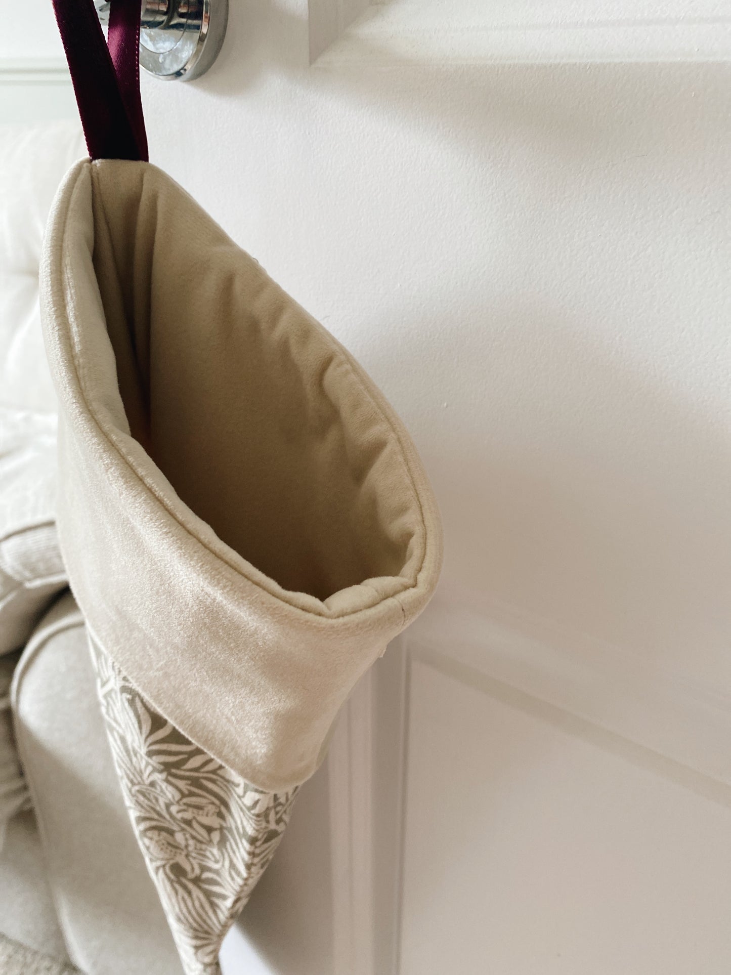 The Delilah Luxury Velvet-Lined Christmas Stocking