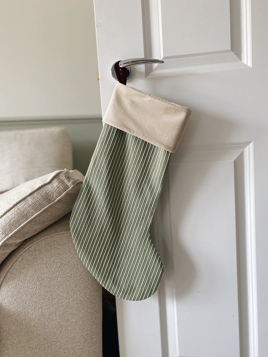 The Valerie Luxury Velvet-Lined Christmas Stocking