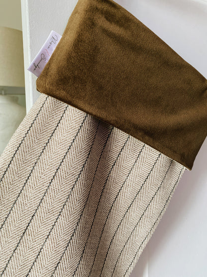 The Mabel Luxury Velvet-Lined Christmas Stocking