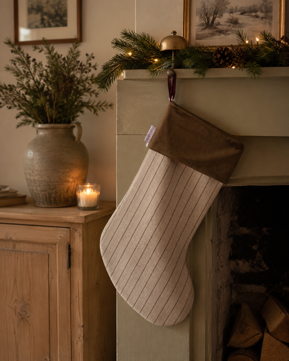 The Mabel Luxury Velvet-Lined Christmas Stocking
