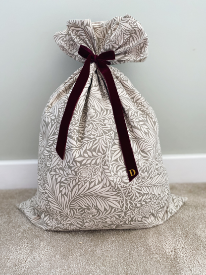 Personalised Delilah Luxury Velvet-Lined Christmas Santa Sack